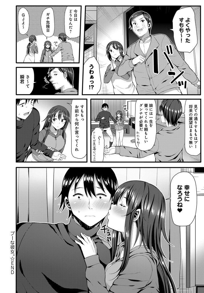 働きもせずに家でずっとダラダラすごしているムチムチボディがエッチなプー太郎の巨乳女...無防備な身体を彼氏に弄り倒されて発情してしまい二人でいちゃラブ中出しセックス【芋とか露木:プーな彼女。】