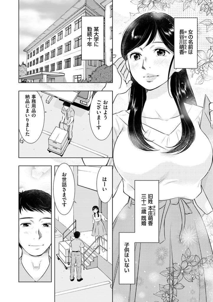 (1/3話)大学教員の萌香は、職場にいる青木に教員研究会という巧妙に仕組まれた罠に嵌ってしまう！...萌香と青木を含む6人で王様ゲームが始まるが、内容は過激化して公開フェラが始まってしまう！萌香はどうなってしまうのか！？【うらまっく:人妻監禁ゲーム 第一話 研究会】