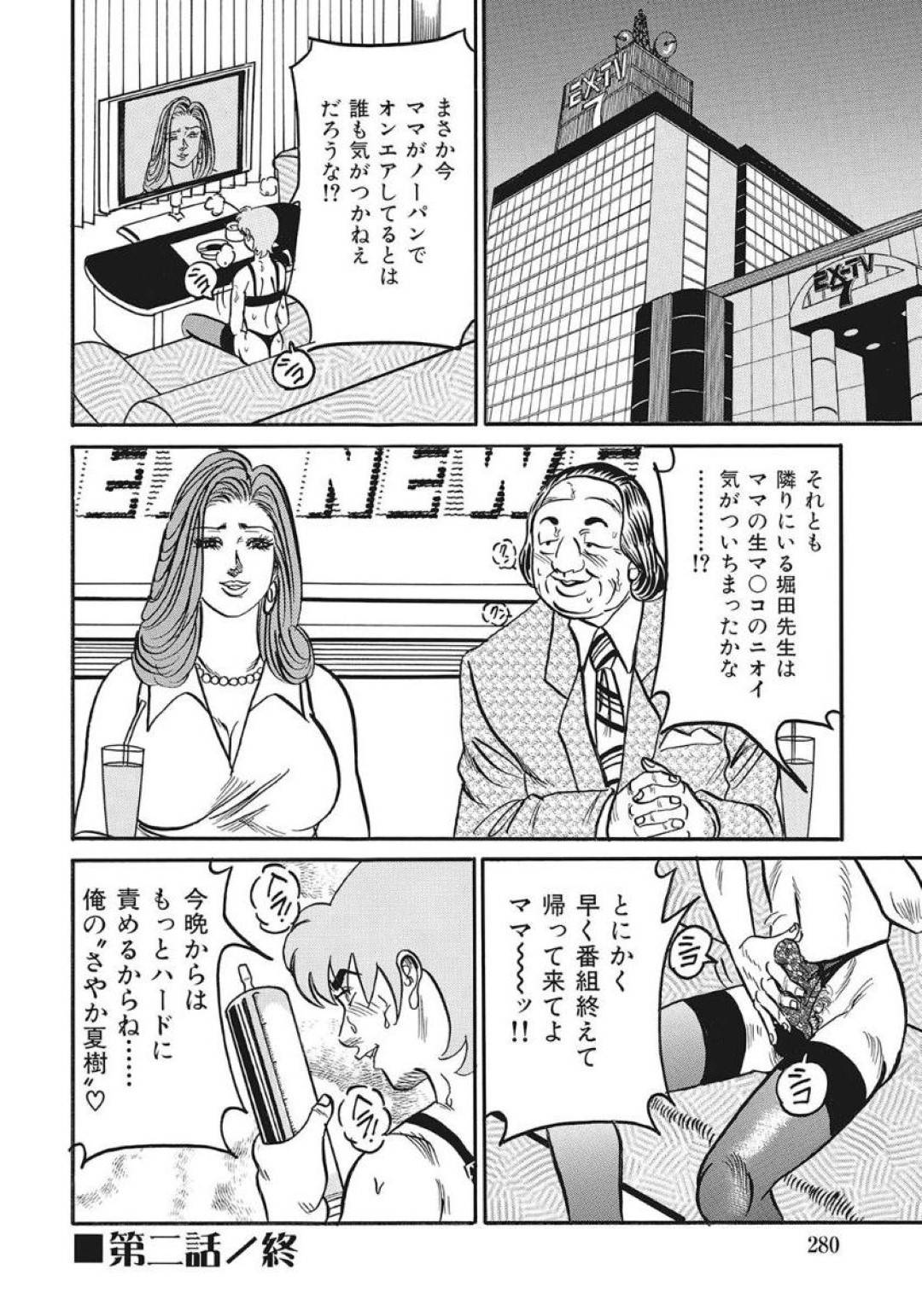 泥酔して帰宅し、寝ている間に息子に拘束されて襲われた美人キャスター母…全身舐められて玩具責めにされたあと激しい生ハメ中出し調教母子セックスしてマゾ絶頂【エンジ：ママはニュースキャスター 第２話】