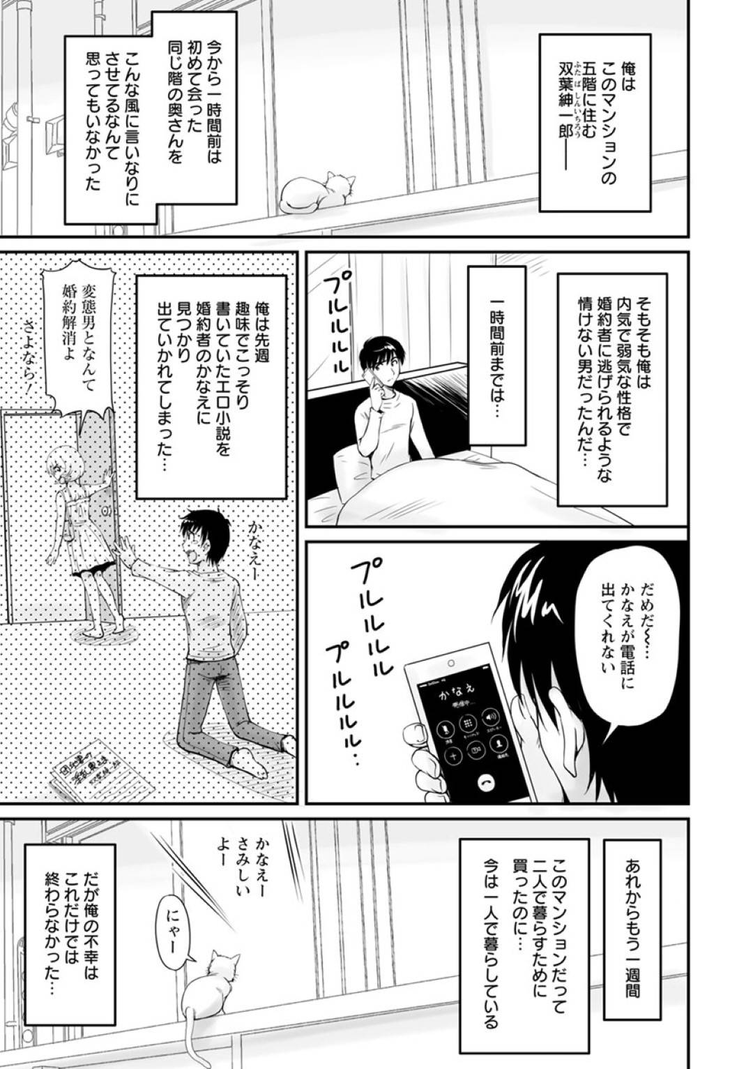 エロ下着でオナニー中、同じマンションの男が突然部屋に入ってきて襲われたドＭ美人妻…言葉責めされながらドＳに犯されて感じまくり、激しい中出し調教不倫セックスで淫乱マゾアクメ【ふぁんとむ：団地妻のゆ〜わく第３話】